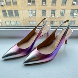 Stuart Weitzman Ombre Slingback Heels- Like New